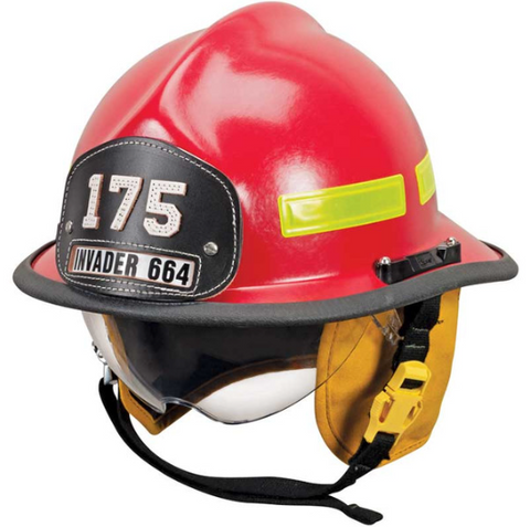 DEFENDER VISOR WITH CAIRNS 660C METRO AND INVADER 664 FIRE HELMETS